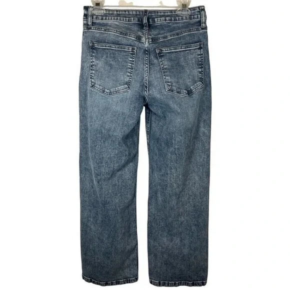 KUT From The Kloth Womens Sz 4 High-Rise Wide-Leg Jeans Flattering Fit-1549 - Picture 2 of 7